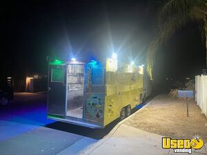 2018 Trailer Kitchen Food Trailer Diamond Plated Aluminum Flooring California for Sale