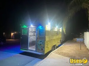 2018 Trailer Kitchen Food Trailer Diamond Plated Aluminum Flooring California for Sale