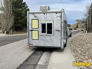 2019 28' Kitchen Food Trailer Stainless Steel Wall Covers Wyoming Diesel Engine for Sale