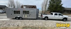 Loaded 2019 28' Lark Kitchen Food Concession Trailer w/ 2011 Ram 3500 Truck for Sale in Wyoming!