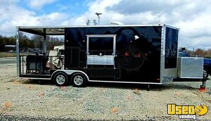 2019 8.5x22 Barbecue Concession Trailer Barbecue Food Trailer Air Conditioning North Carolina for Sale