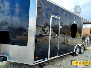 2019 8.5x22 Barbecue Concession Trailer Barbecue Food Trailer Stainless Steel Wall Covers North Carolina for Sale