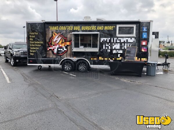 2019 Barbecue Concession Trailer Barbecue Food Trailer Kentucky Diesel Engine for Sale