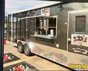 2019 Barbecue Food Concession Trailer with Fire Suppression System & Porch for Sale in Texas!