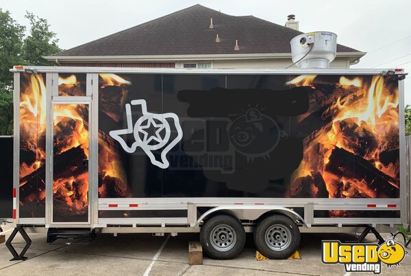 2019 Barbecue Kitchen Concession Trailer Barbecue Food Trailer Texas for Sale