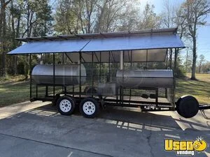 2019 16' Open BBQ Smoker Trailer | Food Concession Trailer for Sale in Louisiana!