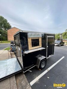 2019 Black V Nose 6’ X 12’ Concession Trailer Maryland for Sale