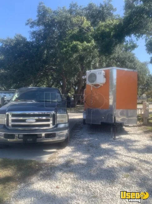 2019 Concession/orange Kitchen Food Trailer Florida Gas Engine for Sale
