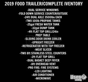 2019 Food Concession Trailer Kitchen Food Trailer Fryer Florida for Sale