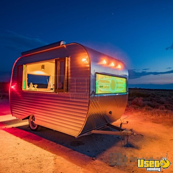 2019 Retro Style Tin Bar Trailer Beverage - Coffee Trailer Utah for Sale