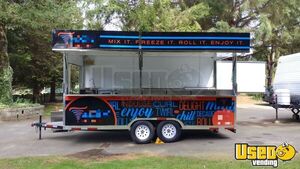 2019 Rolled Ice Cream Concession Trailer Ice Cream Trailer Stainless Steel Wall Covers British Columbia for Sale
