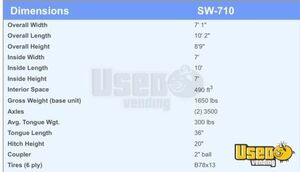 2019 Sw-710 Snowball Trailer Exterior Customer Counter Florida for Sale