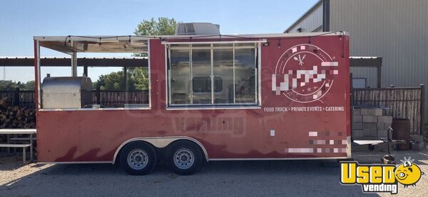 2019 Trailer W/ Porch Barbecue Food Trailer Texas for Sale