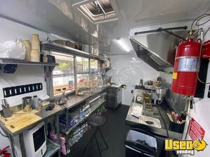 2019 V-nose Coffee And Mini Donuts Trailer Concession Trailer Exhaust Hood Florida for Sale