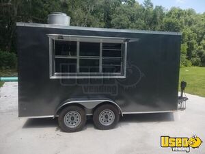 2019 V-nose Coffee And Mini Donuts Trailer Concession Trailer Exterior Customer Counter Florida for Sale