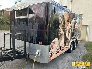 2019 Wells Cargo Kitchen Food Trailer Stainless Steel Wall Covers Ohio for Sale