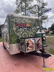 2020 24 Mobile Trailer Kitchen Food Trailer Stainless Steel Wall Covers Florida for Sale