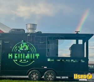 2020 8.5 X 22 Black Out Barbecue Food Trailer Air Conditioning New York for Sale