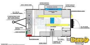 2020 9553629 Kitchen Food Trailer Diamond Plated Aluminum Flooring Florida for Sale