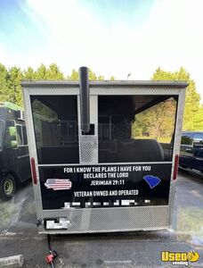 2020 Barbecue Concession Trailer With Screened-in Porch Barbecue Food Trailer Exterior Customer Counter South Carolina for Sale
