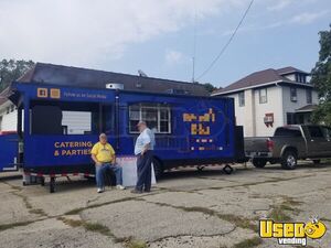 2020 Bbq Food Trailer Barbecue Food Trailer Stainless Steel Wall Covers Wisconsin Gas Engine for Sale