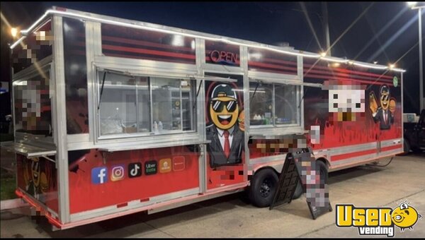 2020 Custom 32′ Food Trailer Kitchen Food Trailer Texas for Sale
