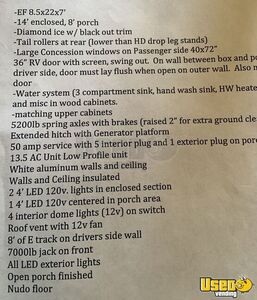2020 Ef8 Barbecue Food Trailer Generator Texas for Sale