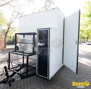 2020 Food Concession Trailer Kitchen Food Trailer Diamond Plated Aluminum Flooring Florida for Sale