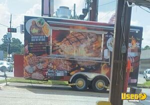 2020 Food Concession Trailer Kitchen Food Trailer Diamond Plated Aluminum Flooring Texas for Sale