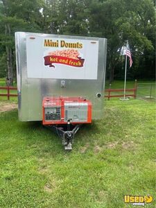 2020 Mini Donut Concession Trailer Concession Trailer Stainless Steel Wall Covers Massachusetts for Sale