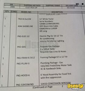 2020 Trlr-8.5x12w Kitchen Food Trailer Triple Sink Florida for Sale