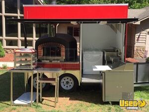 2020 Wood-fired Pizza Concession Trailer Pizza Trailer Concession Window North Carolina for Sale