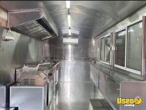 2021 16x8 Kitchen Food Trailer Diamond Plated Aluminum Flooring Texas for Sale