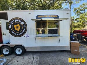 2021 21' X 8.5' Pull Behind Kitchen Food Trailer Air Conditioning Iowa for Sale