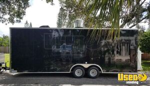 2021 24 Ft Cargo Trailer. Box Front. Not Point. Kitchen Food Trailer Stainless Steel Wall Covers Florida for Sale