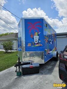 2021 6x12sa Shaved Ice Concession Trailer Snowball Trailer Exterior Customer Counter Florida for Sale