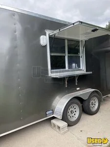 2021 7x16 Two Axle Kitchen Food Trailer Concession Window Michigan for Sale