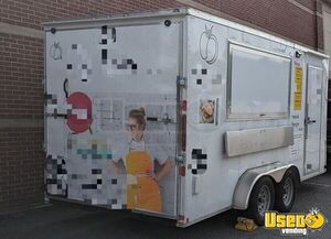 2021 7'x16'x7.5' Interior Extended Height Kitchen Food Trailer Georgia Gas Engine for Sale