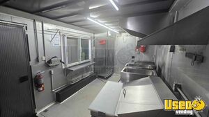 2021 8 X 16 Kitchen Food Trailer Diamond Plated Aluminum Flooring Florida for Sale