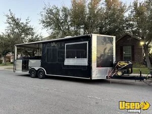 2021 8.5x24ta2 Barbecue Food Trailer Stainless Steel Wall Covers Texas for Sale