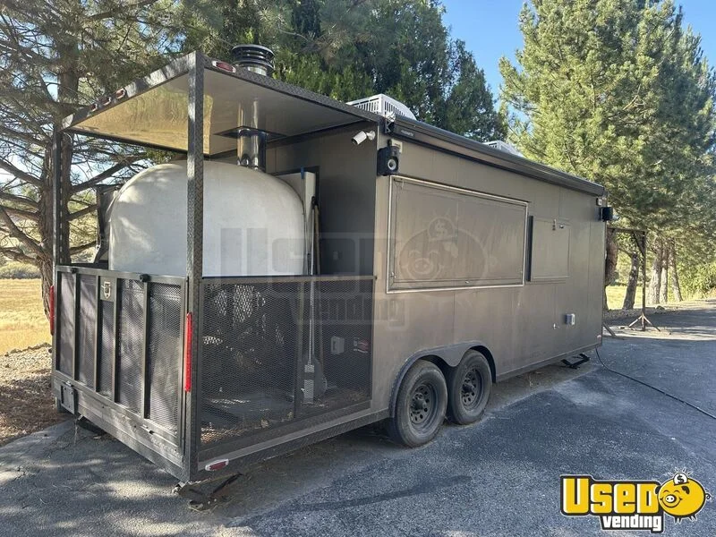 2021 8x24 Brick Pizza Oven Pizza Trailer Idaho for Sale