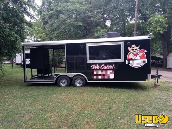 2021 Barbecue Concession Trailer Barbecue Food Trailer Texas for Sale