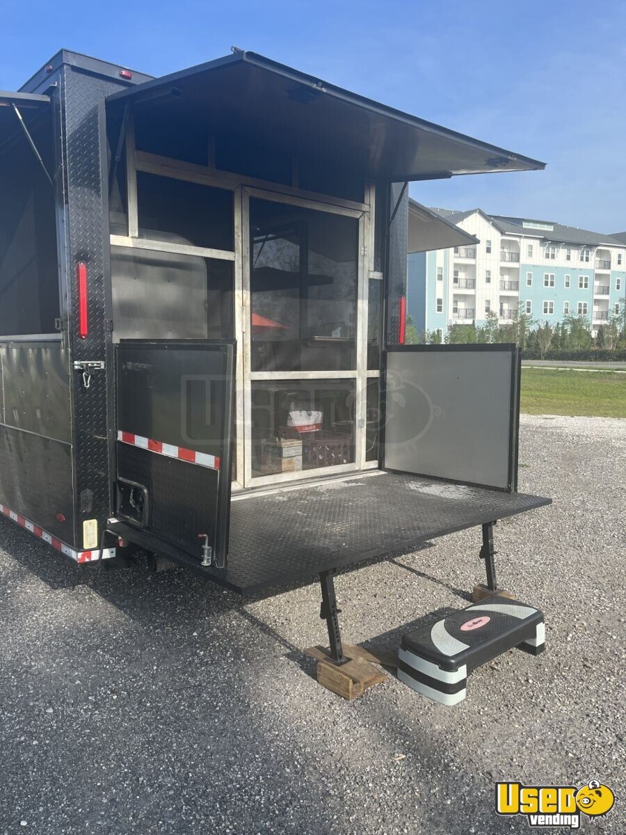 Like New 2021 8' x 28' Freedom Barbecue Food Trailer with Bathroom