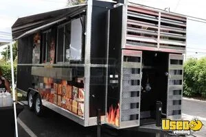 2021 Bbq Kitchen Trailer Barbecue Food Trailer Air Conditioning Florida for Sale