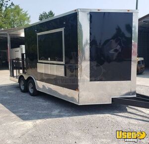 2021 Bbq Patio Style Concession Trailer Exterior Customer Counter Florida for Sale