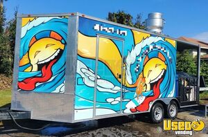 2021 Bbq Patio Style Concession Trailer Insulated Walls Florida for Sale