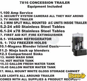 2021 Beverage Trailer Beverage - Coffee Trailer Deep Freezer Florida for Sale