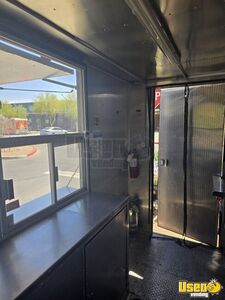 2021 Black 7 X 12 Concession Food Trailer Kitchen Food Trailer Exhaust Fan Arizona for Sale