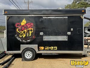 2021 Black Kitchen Food Trailer Concession Window Texas for Sale