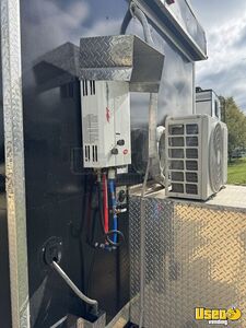 2021 Black Kitchen Food Trailer Refrigerator Texas for Sale